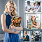Clipboard with Storage Box & Pen Holder,Heavy Duty Clip Boards 8.5x11 for Nursing,High Capacity,School & Office Supplies,Rainy Frog Love
