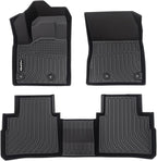 HAFIDI® Floor Mats Fit for 2021-2025 2026 Nissan Rogue | S | SV | SL | Platinum (Not Fit Sport) All Weather Protection TPE Car Floor Liners, Fits 1st & 2nd Row Full Set Custom Accessories, Black