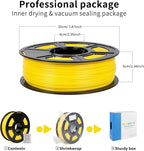 iSANMATE ASA Filament 1.75mm Yellow 1KG, UV & Weather Resistant 3D Printer Filament Perfect for Outdoor Functional Parts, Dimensional Accuracy +/- 0.02mm, 1kg Spool (2.2lbs)