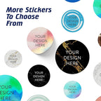100 Custom Vinyl Stickers - Upload Your own Image, Text, Design, Logo - Personalized Logo Labels for Handmade, Packaging, Bottle, Jars, Candle, Brand Stickers (Watercolor, 3x3)