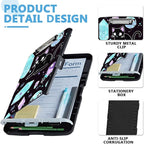 Pattern Design Clipboard with Storage - Heavy Duty Legal Size Clipboard, Ideal for Teachers, Nurses, Office Workers, Contractors, and Kids - 9.5 x 14.2 Inch (Crystal Cat)
