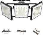 2025 Elite New Upgraded LED Flood Light Outdoor 300W 45000lm Stadium Flood Lights, 5000K IP66 Waterproof Adjustable Adjustable Floodlight for Street, Parking Lot