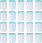 L LIKED 5000 PCS 4"x 6" Direct Thermal Labels White Perforated Shipping Labels, 250 per Roll, Pack of 20 Rolls - Commercial Grade