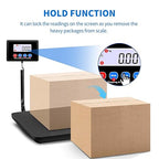 YFL Digital Shipping Postal Scale 440lb/200kg, High-Accuracy Package Scale with Hold & Tare, Large Backlit Display, for Mailing, Postage, Luggage, Warehouse – Battery & AC Adapter Included