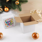 Hoikwo 6x6x6 Shipping Boxes Set of 40, White Corrugated Cardboard Box for Small Business for Packaging Mailing