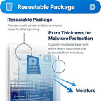 Dry & Dry 20 Gram [50 Packets] Blue Indicating(Blue to Pink) Silica Gel Packets Desiccant Silica Gel Packets - Rechargeable Silica Packets, Silica Gel, Silica Gel Packs