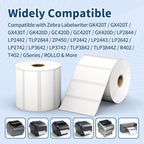 12 Rolls 3" x 1" Direct Thermal Labels - 15600 Barcode & Postage FBA Address Label - Adhesive & Perforated - Compatible with Rollo, Zebra, Munbyn, Polono, and More Desktop Printers