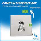 2024 Small Year Labels, Doctor Stuff 2024 Chart Stickers, Light Green Color Coded, Tab Products Style, USA Made Year Stickers for End Tab File Folders, 500/Roll, 1 Roll, 1/2" x 1-1/8"