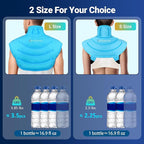 Comfytemp Large Ice Pack for Neck Shoulders Upper Back Pain Relief with Straps, HSA Eligible FSA Wearable Reusable Gel Ice Wrap with Cold Compression Therapy Recovery for Upper Back, Cervical (L)
