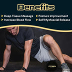Fitizen Foam Roller – Muscle Massage Rehab Stiff Back Pain Physical Therapy Deep Tissue Firm Exercise Equipment Home Gym Stress Yoga Pilates for The Fit Citizen by FitNation