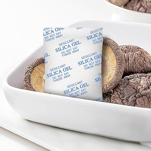 Desiccant Packs for Storage, 75 Packs 20 Gram Silica Gel Packets for Moisture Control, Food Grade Moisture Absorbers with Color Indicating, Desiccant Packs for Foods, Electronics, Jewelry, Safe