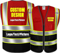 BeautyWill Custom Logo Safety Vest Class2 High Visibility Reflective Vest Breathable Construction Vest