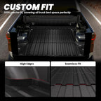 LASFIT Truck Bed Mat 2019-2026 for Chevrolet Chevy Silverado 1500 | GMC Sierra 1500 (Only Fit 6.6FT Bed), Bed Liner for Chevy Silverado GMC Sierra 1500, Not Fit Optional CarbonPro Bed