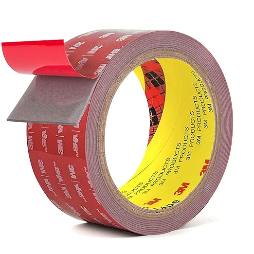 Double Side Tape Heavy Duty,2in x 10ft Mounting Tape Strong Adhesive Double Sided Tape Waterproof Foam Tape for LED Strip Light, Picture Hanging Strips for Wall