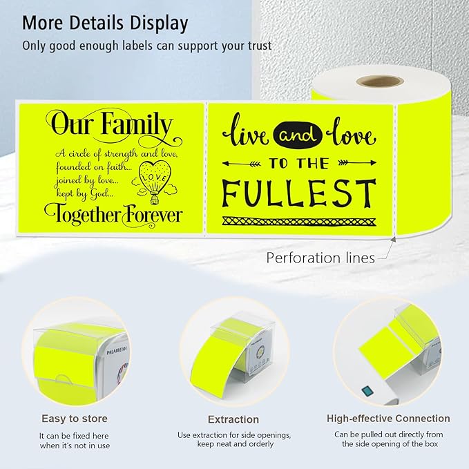 3x5 Inch Thermal Label Stickers,300Pcs Waterproof Rectangle Labels for Storage Bins,Moving Boxes,Address & Inventory Organization,Small Business Labeling,Mixed Colors