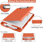 SFLHHDM Plastic Clipboard with Storage, High Capacity Clip Boards 8.5x11 with Storage, Heavy Duty Nursing Clipboards Folder, Cute Clipboard, Letter A4 Size Clipboards with Storage for Teachers, Nurse