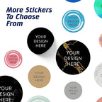 5-1000 Custom Vinyl Stickers - Upload Your own Image, Text, Design, Logo - Personalized Logo Labels for Handmade, Packaging, Bottle, Jars, Candle, Brand Stickers (Black, 2x2)