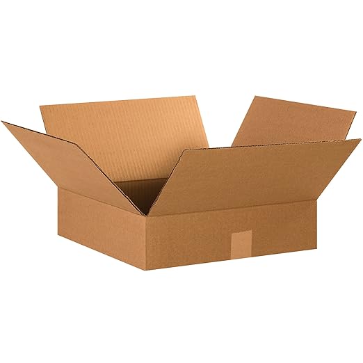 TAPE LOGIC 15 x 15 x 4 Corrugated Cardboard Boxes, Flat 15"L x 15"W x 4"H, Pack of 25 | Shipping, Packaging, Moving, Storage Box for Home or Business, Strong Wholesale Bulk Boxes