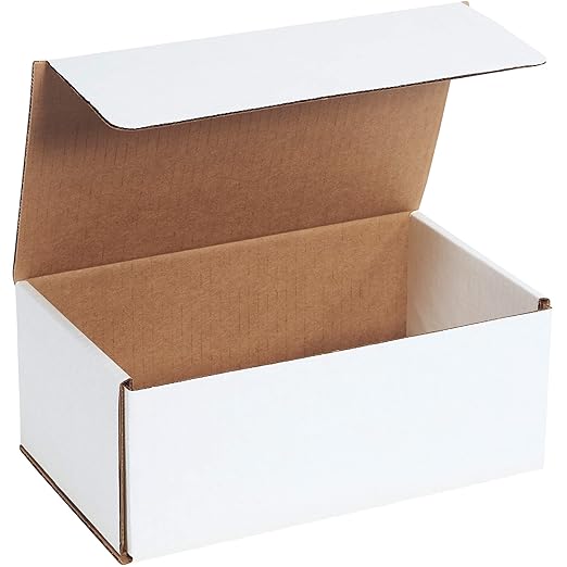 Box USA BM1064 10"L x 6"W x 4"H, White (Pack of 50)