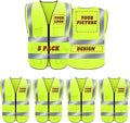 BeautyWill Custom Safety Vest Logo Class 2 High Visibility Reflevtive Vest Outdoor Protective Workwear