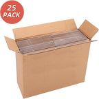 25 Pack Small Shipping Boxes 6x6x3 Inches, White Corrugated Cardboard Box for Shipping, Packing, Business, DIY