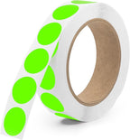 Fluorescent Green 1-Inch Circle Dot Stickers – 1,000 Round Strong Adhesive Labels per Roll, Colored Stickers for Garage Sale Price Tags, Classroom, Inventory, Office & Yard Sale Supplies, Made in USA