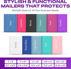 Purple Small Bubble Mailers 4x8 Inch #000 | Thick Padded Poly Bubble Mailer Envelopes | 1000 Pack Bulk | Trading Card Sports Card Shipping