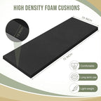 Frienda 2 Pcs Upholstery Foam 1/2" x 24" x 72" High Density Cushion Black Polyurethane Craft Foam Padding for Seat Replacement DIY Projects Chairs Headboards Sofas Home