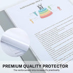 Sheet Protectors, HERKKA 200 Pack Upgrade Clear Plastic Page Protectors Sheet Reinforced 11-Hole Fit for 3 Ring Binder Fits Standard 8.5 x 11 Paper, 9.25 x 11.25 Top Loaded, Acid Free