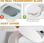10X Magnifying Glass with Light and Stand,LED Dimmable Lighted Desk Lamp with Clamp,Magnifier Hands Free-Adjustable Stainless Steel Arm,for Crafts Hobbies Reading Painting Sewing Diamond Close Work