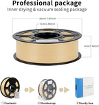 iSANMATE ASA Filament 1.75mm Beige 1KG, UV & Weather Resistant 3D Printer Filament Perfect for Outdoor Functional Parts, Dimensional Accuracy +/- 0.02mm, 1kg Spool (2.2lbs)