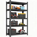 Adjustable 5-Tier Garage Shelving, Heavy Duty Steel Storage Rack, High Load Capacity, Ideal for Garage, Warehouse, or Home Organization (5-Tier 72" H x 36" W x 12" D)