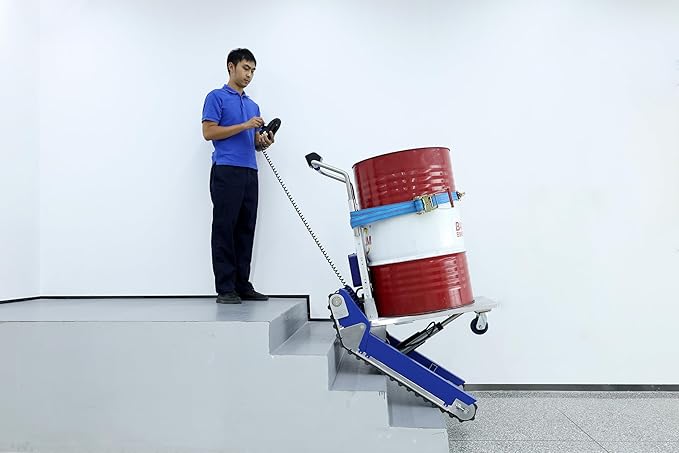 Heavy Duty Powered Track Stair Climbing Hand Truck, 683 LBS Load Crawler Stair Climber Dolly with Joystick Control & Separate Track Control(XSTO CT310)