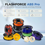 FLASHFORGE ABS Pro Filament 1.75mm Burnt Titanium, 3D Printer Filament 1kg (2.2lbs) Spool-Dimensional Accuracy +/- 0.02mm, Hot Deformation below 90℃, Great for Printing Heat-Resistant Functional Parts