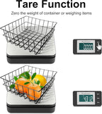 Fuzion Shipping Scale - Wireless Postal Scale 110LB x 0.1oz, Large LCD Display, 5 Units, Digital Scale for Packages - Dual Power Options (Batteries & Adapters)