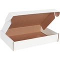 Box USA 17" Deluxe Shipping Boxes 17 1/8"L x 11 1/8"W x 3"H, 50-Pack - White Box Mailers for Packaging, Storage, Gifts or Bulk Business Orders
