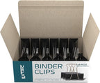 Binder Clips - 48 Pack Large Binder Clips, 2 Inch, Black Paper Clamps, File Clip for Home, Office and School Supplies