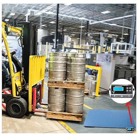 Industrial Floor Scale, 60" x 60", 5000LB/0.5LB, PEC Focus on Industry for 60 Years…