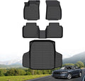Hutisya-Floor Mats & Cargo Liner Set Fit for Honda Accord & Accord Hybrid 2023-2025 All Weather Protection Anti-Slip & Durable TPE Full Set Liners Automotive Accessories-Black