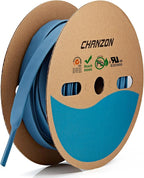 Chanzon 3:1 Ratio - 80ft Roll - Heat Shrink Tubing 1" (25.4mm) - Marine Grade Waterproof Adhesive Lined - (25M Total Length) Blue Polyolefin Sleeving Wrap Shrinking 3 to 1 Ratio 1pcs