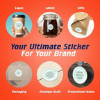 100 Custom Vinyl Stickers - Upload Your own Image, Text, Design, Logo - Personalized Logo Labels for Handmade, Packaging, Bottle, Jars, Candle, Brand Stickers (Mint, 1.5x1.5)