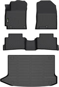 All Weather Car Floor Mats & Cargo Liner Set for Hyundai Kona 2018-2023/ Kona N 2022-2023 (No Electric Models) Custom Fit Accessories - Black