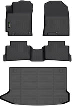 All Weather Car Floor Mats & Cargo Liner Set for Hyundai Kona 2018-2023/ Kona N 2022-2023 (No Electric Models) Custom Fit Accessories - Black