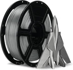 FLASHFORGE Rapid PETG Filament 1.75mm Metallic Silver, Max 600mm/s High Speed Printing, 3D Printer Filament 1kg Spool, Dimensional Accuracy +/- 0.02mm, Fits Most 3D Printers