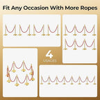 8pcs Sturdy Gold Stanchion Posts and 8pcs High Quality Red Carpet Velvet Ropes, Water/Sand/Concrete Fillable Leakproof Base, Crowd Control Barriers for Birthday, Prom, Business, Wedding
