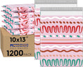 Metronic Poly Mailers 10x13 Inch 1200pc Shipping Bags for Clothes,Self Adhesive Shipping Envelopes for Small Business,Waterproof Mailers Poly Bags for Shipping,Packaging Mailing Bags Pink Squiggles