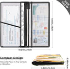 xigua Sunflower Car Registration and Insurance Holder,Leather Registration and Insurance Card Holder Vehicle Glove Box Organizer for Documents, Driver License and Cards122