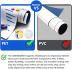 Magnetic Dry Erase Whiteboard Paper with Adhesive, 24" x 12" White Board Film for Wall, Easy to Write and Clean Dry Erase Board for Office, Classroom, Home, Include Marker, Magnetic Eraser and Magnets