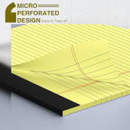12 Pack Legal Pads 8.5" x 11" College Ruled Yellow Note Pads 8.5 x 11 Inch Micro-Perforated Notepad 600 Sheets in Total Lined Writing Paper Notebook for Office, School Supplies & To-Do Lists