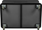 Commercial 20 Bushel Utility Cart with Steel Base, Poly Box Basket Truck, Laundry Cart, and Rolling Trash Bin, 51.5-Inch x 35.5-Inch x 36-Inch, 1000 Pound Weight Capacity, Yellow